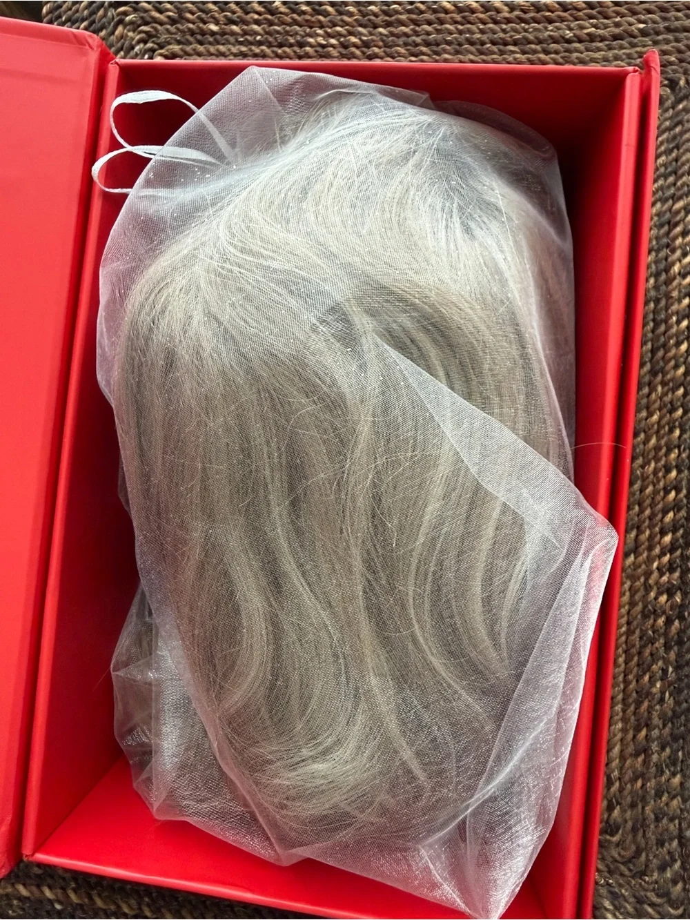 100% Virgin Human Hair Blended Blonde Shoulder-Length Women's Wig